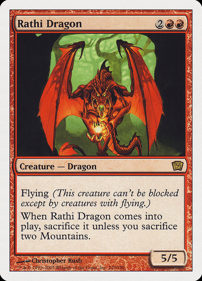 Rathi Dragon (9th Edition) [Oversize Cards] | Jomio and Rueliete's Cards and Comics
