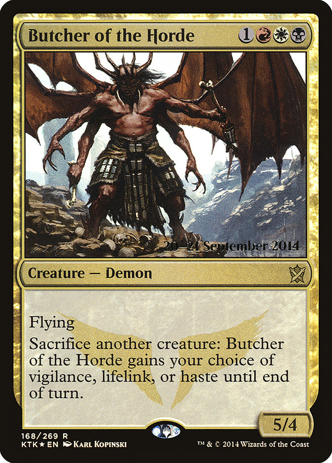 Butcher of the Horde [Khans of Tarkir Prerelease Promos] | Jomio and Rueliete's Cards and Comics