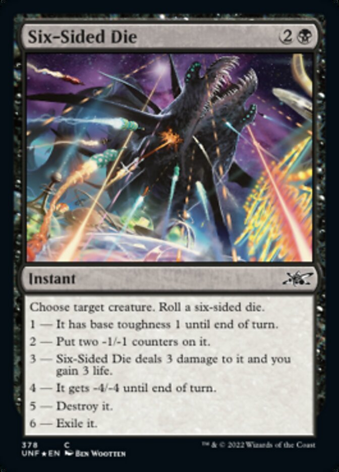 Six-Sided Die (Galaxy Foil) [Unfinity] | Jomio and Rueliete's Cards and Comics