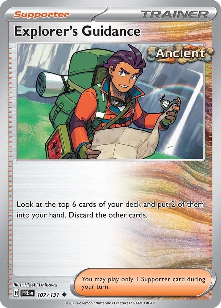 Explorer's Guidance (107/131) [Scarlet & Violet: Prismatic Evolutions] | Jomio and Rueliete's Cards and Comics