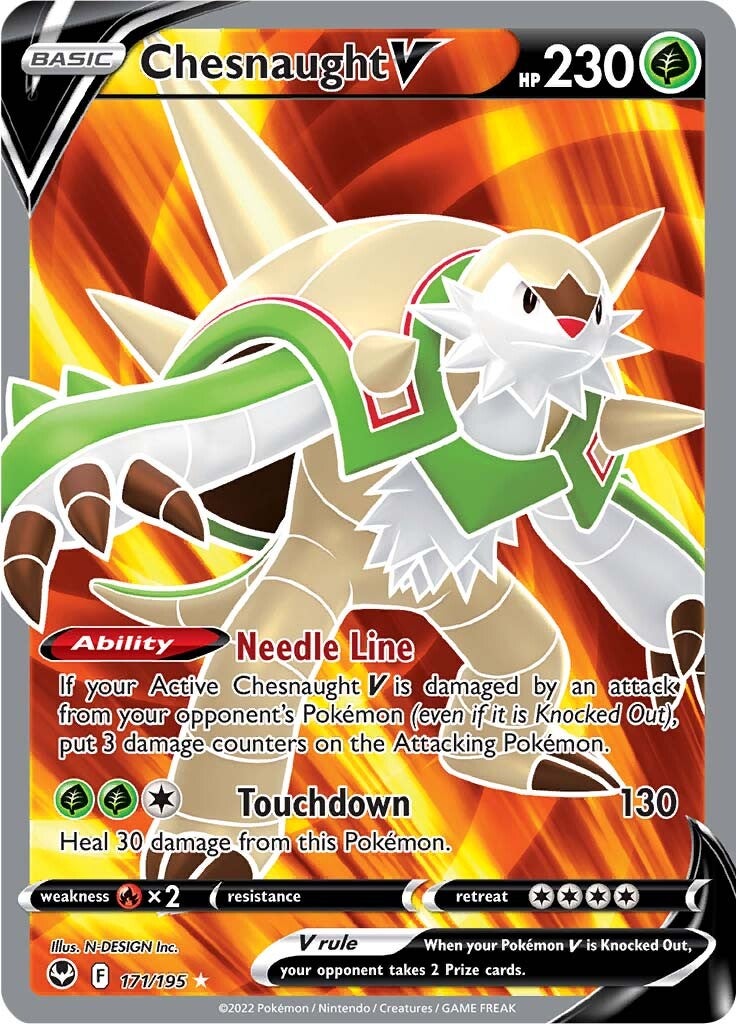 Chesnaught V (171/195) [Sword & Shield: Silver Tempest] | Jomio and Rueliete's Cards and Comics