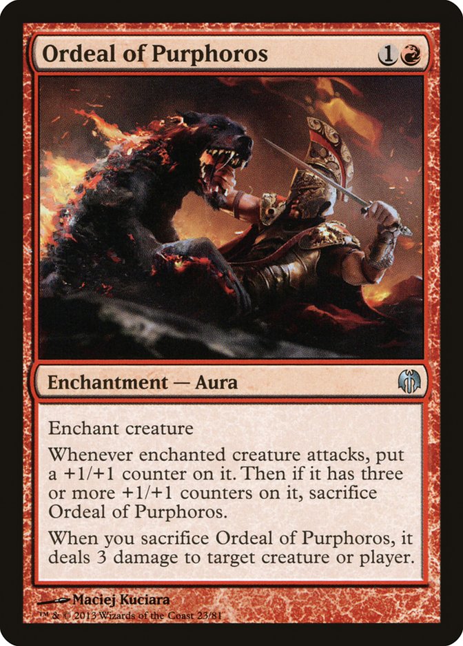 Ordeal of Purphoros [Duel Decks: Heroes vs. Monsters] | Jomio and Rueliete's Cards and Comics