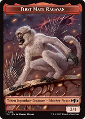First Mate Ragavan // Treasure Double-Sided Token [Tarkir: Dragonstorm Commander Tokens] | Jomio and Rueliete's Cards and Comics