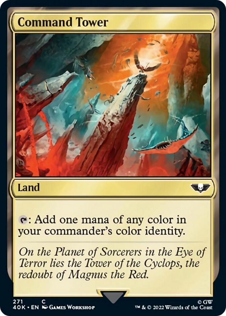 Command Tower (271) (Surge Foil) [Warhammer 40,000] | Jomio and Rueliete's Cards and Comics