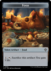 Assassin // Food Double-Sided Token [Outlaws of Thunder Junction Commander Tokens] | Jomio and Rueliete's Cards and Comics