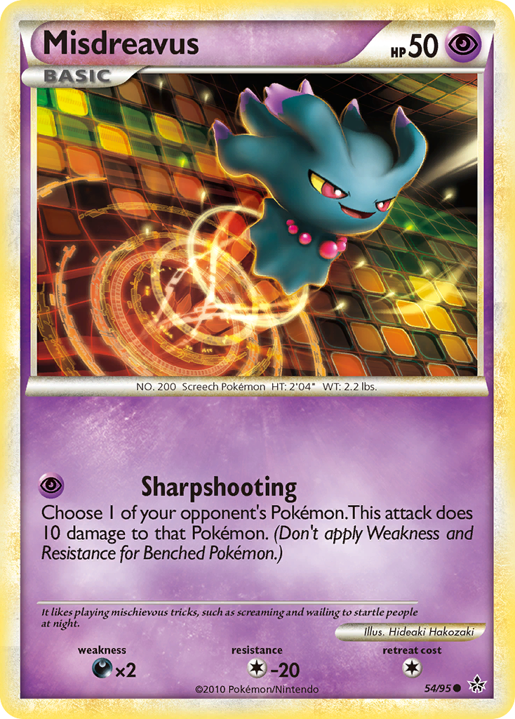 Misdreavus (54/95) [HeartGold & SoulSilver: Unleashed] | Jomio and Rueliete's Cards and Comics
