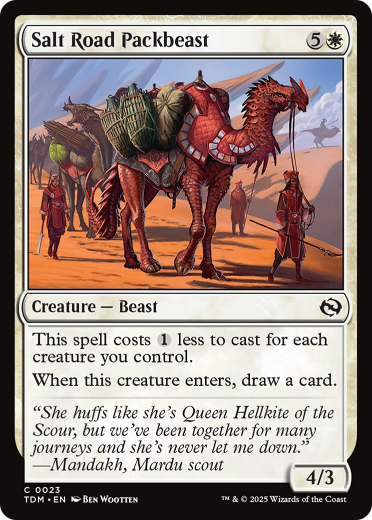 Salt Road Packbeast [Tarkir: Dragonstorm] | Jomio and Rueliete's Cards and Comics