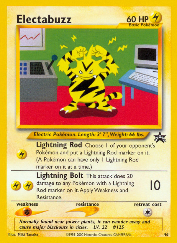Electabuzz (46) [Wizards of the Coast: Black Star Promos] | Jomio and Rueliete's Cards and Comics