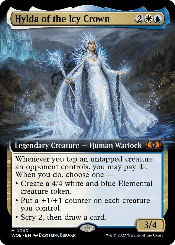 Hylda of the Icy Crown (Extended Art) [Wilds of Eldraine] | Jomio and Rueliete's Cards and Comics