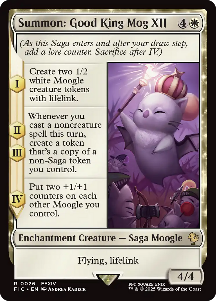 Summon: Good King Mog XII [FINAL FANTASY Commander] | Jomio and Rueliete's Cards and Comics