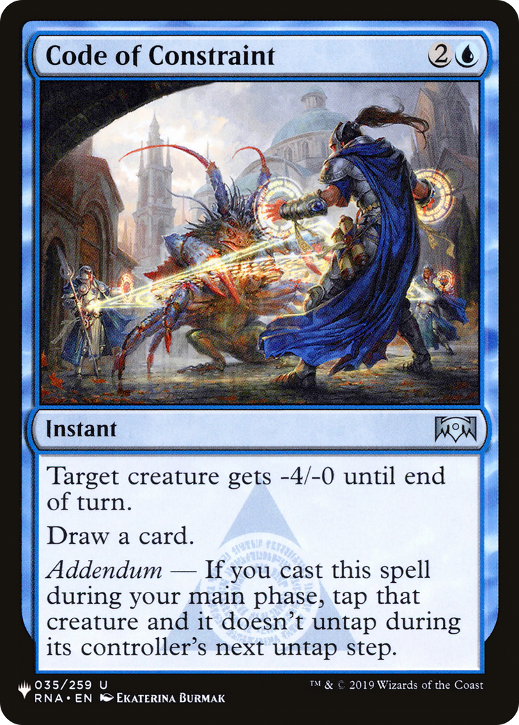 Code of Constraint [The List] | Jomio and Rueliete's Cards and Comics