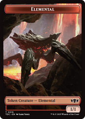 Elemental (0016) // Gold Double-Sided Token [Tarkir: Dragonstorm Commander Tokens] | Jomio and Rueliete's Cards and Comics