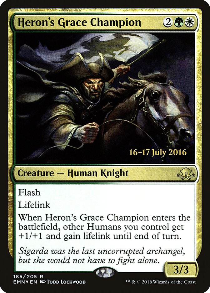 Heron's Grace Champion [Eldritch Moon Prerelease Promos] | Jomio and Rueliete's Cards and Comics