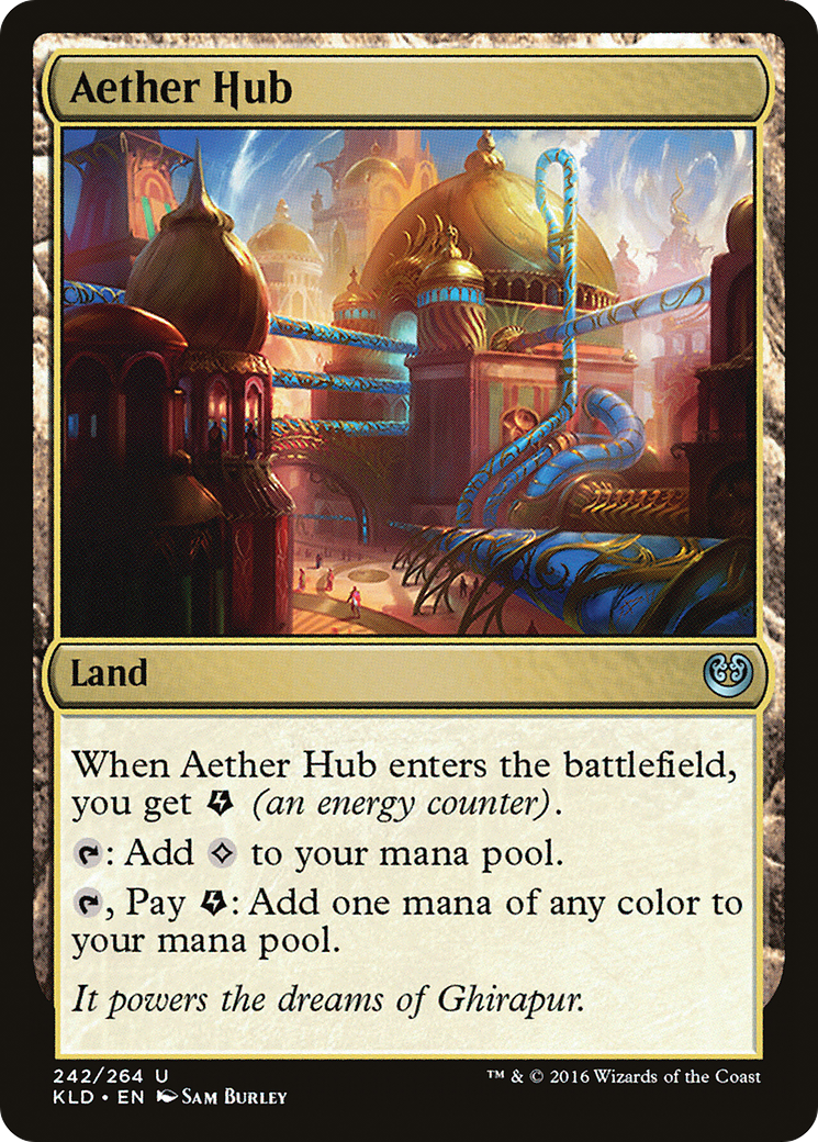 Aether Hub (Ripple Foil) [Modern Horizons 3 Commander] | Jomio and Rueliete's Cards and Comics