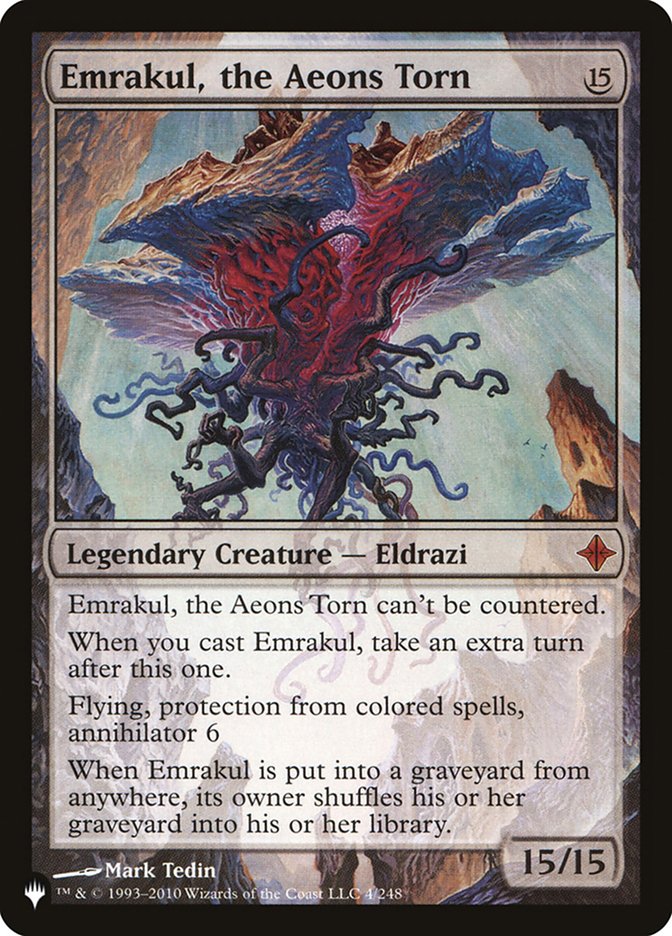 Emrakul, the Aeons Torn [The List] | Jomio and Rueliete's Cards and Comics