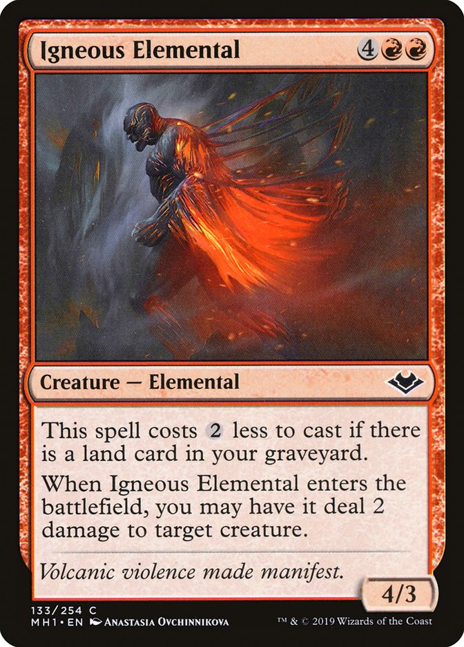 Igneous Elemental [Modern Horizons] | Jomio and Rueliete's Cards and Comics