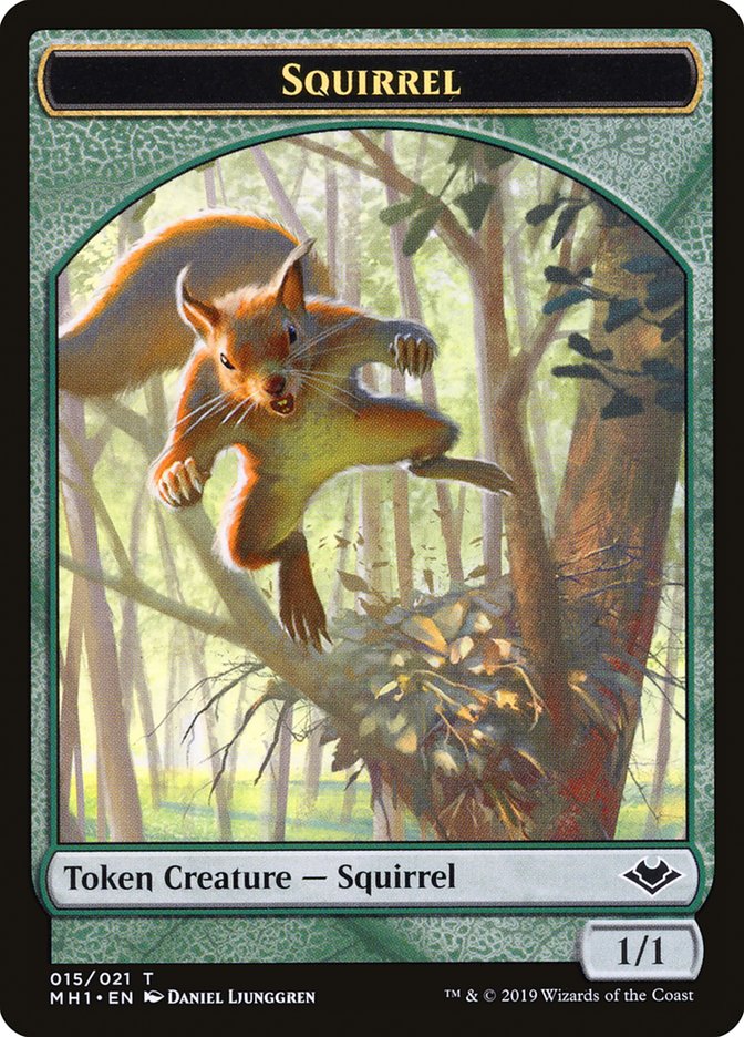 Elemental (008) // Squirrel (015) Double-Sided Token [Modern Horizons Tokens] | Jomio and Rueliete's Cards and Comics