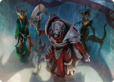 Norn's Decree Art Card [Phyrexia: All Will Be One Art Series] | Jomio and Rueliete's Cards and Comics