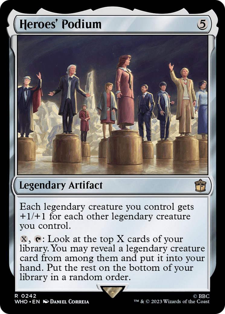 Heroes' Podium [Doctor Who] | Jomio and Rueliete's Cards and Comics
