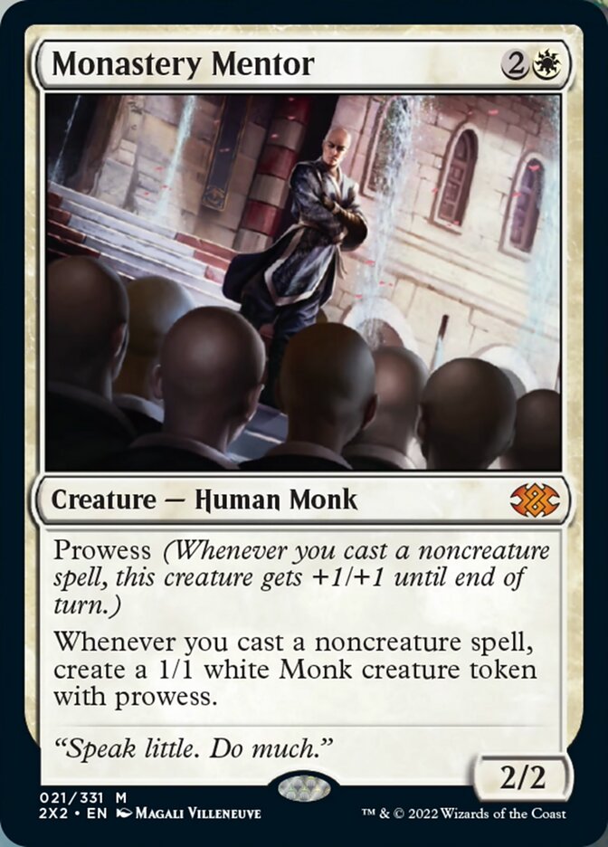 Monastery Mentor [Double Masters 2022] | Jomio and Rueliete's Cards and Comics