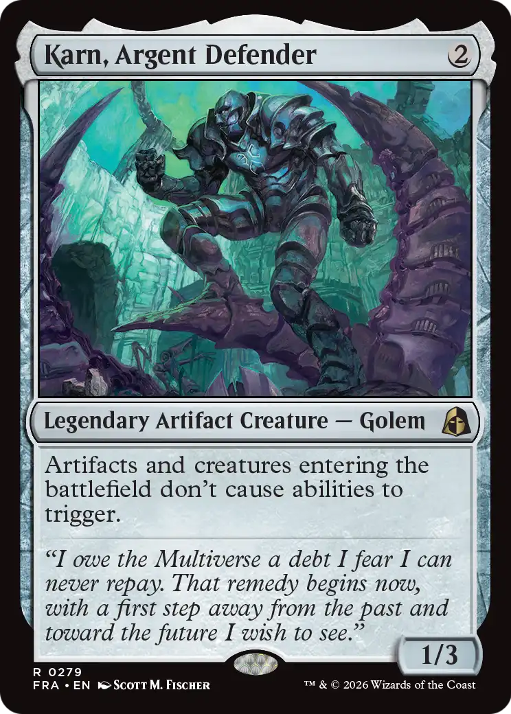 Karn, Argent Defender [Reality Fracture] | Jomio and Rueliete's Cards and Comics