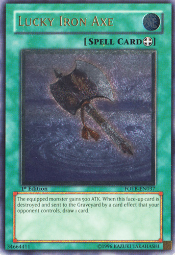 Lucky Iron Axe [FOTB-EN037] Ultimate Rare | Jomio and Rueliete's Cards and Comics