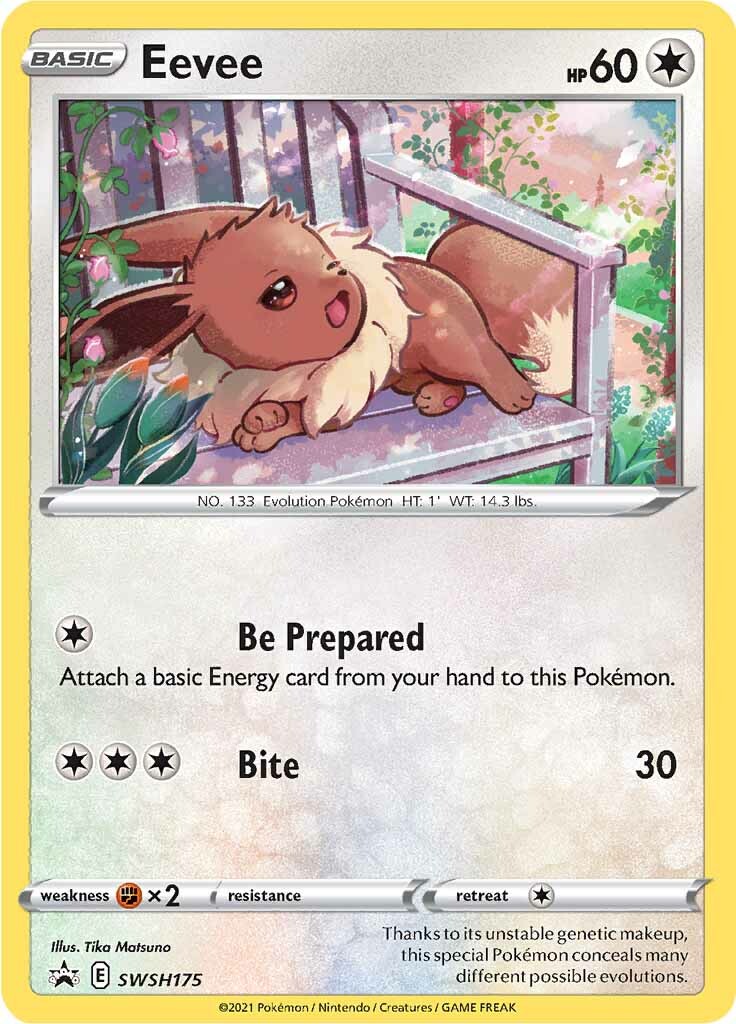 Eevee (SWSH175) [Sword & Shield: Black Star Promos] | Jomio and Rueliete's Cards and Comics