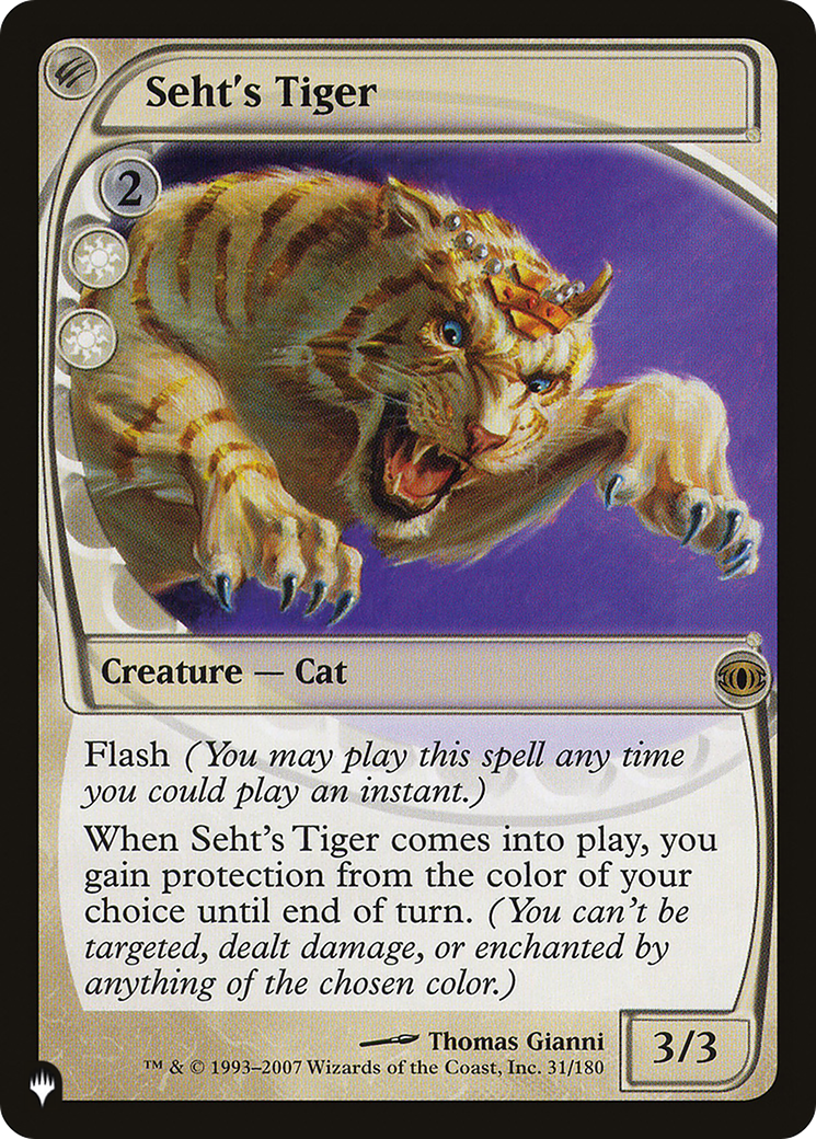 Seht's Tiger [The List] | Jomio and Rueliete's Cards and Comics