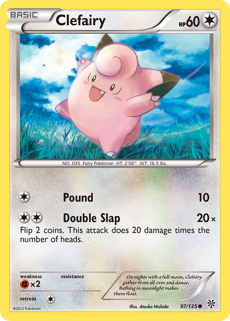 Clefairy (97/135) [Black & White: Plasma Storm] | Jomio and Rueliete's Cards and Comics