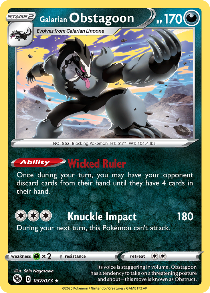 Galarian Obstagoon (037/073) [Sword & Shield: Champion's Path] | Jomio and Rueliete's Cards and Comics