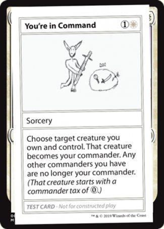 You're in Command (2021 Edition) [Mystery Booster Playtest Cards] | Jomio and Rueliete's Cards and Comics
