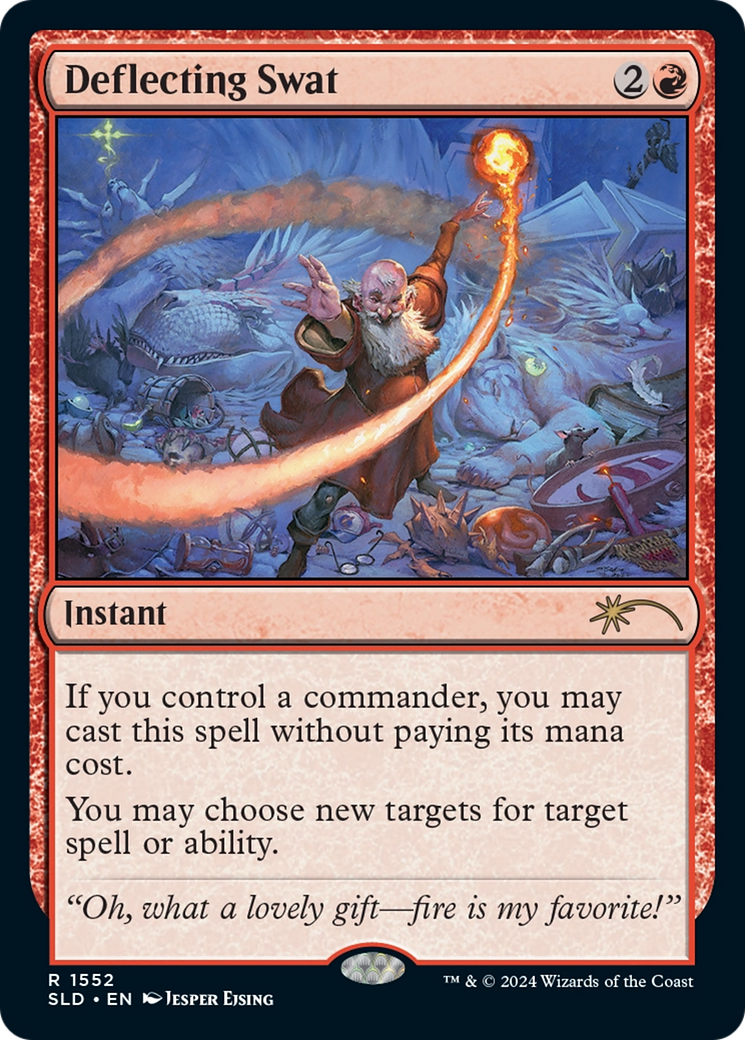 Deflecting Swat (Rainbow Foil) [Secret Lair Drop Series] | Jomio and Rueliete's Cards and Comics