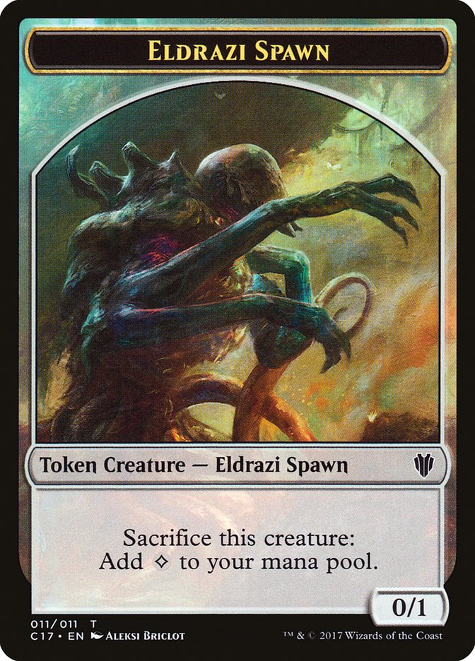 Eldrazi Spawn // Vampire Double-Sided Token [Commander 2017 Tokens] | Jomio and Rueliete's Cards and Comics
