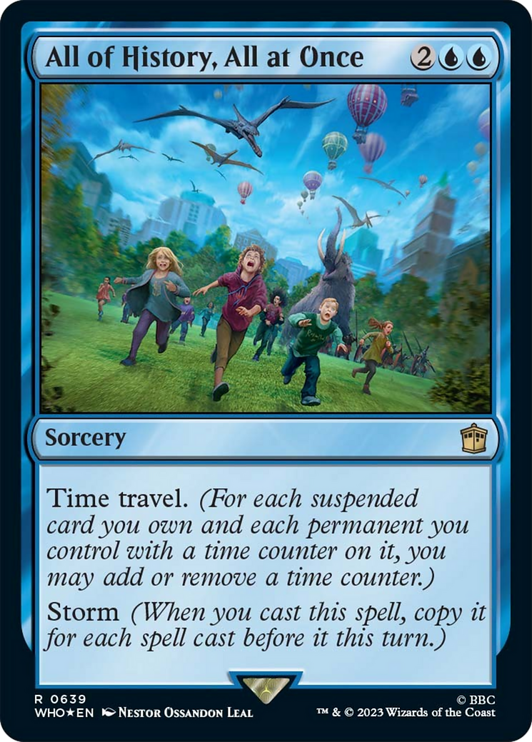 All of History, All at Once (Surge Foil) [Doctor Who] | Jomio and Rueliete's Cards and Comics
