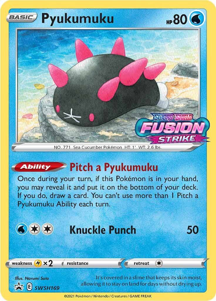Pyukumuku (SWSH169) (Prerelease Promo) [Sword & Shield: Black Star Promos] | Jomio and Rueliete's Cards and Comics