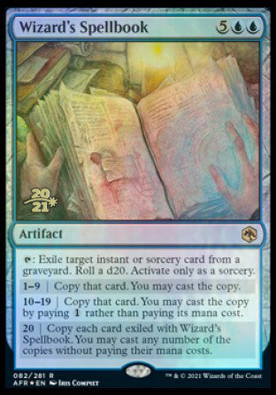 Wizard's Spellbook [Dungeons & Dragons: Adventures in the Forgotten Realms Prerelease Promos] | Jomio and Rueliete's Cards and Comics