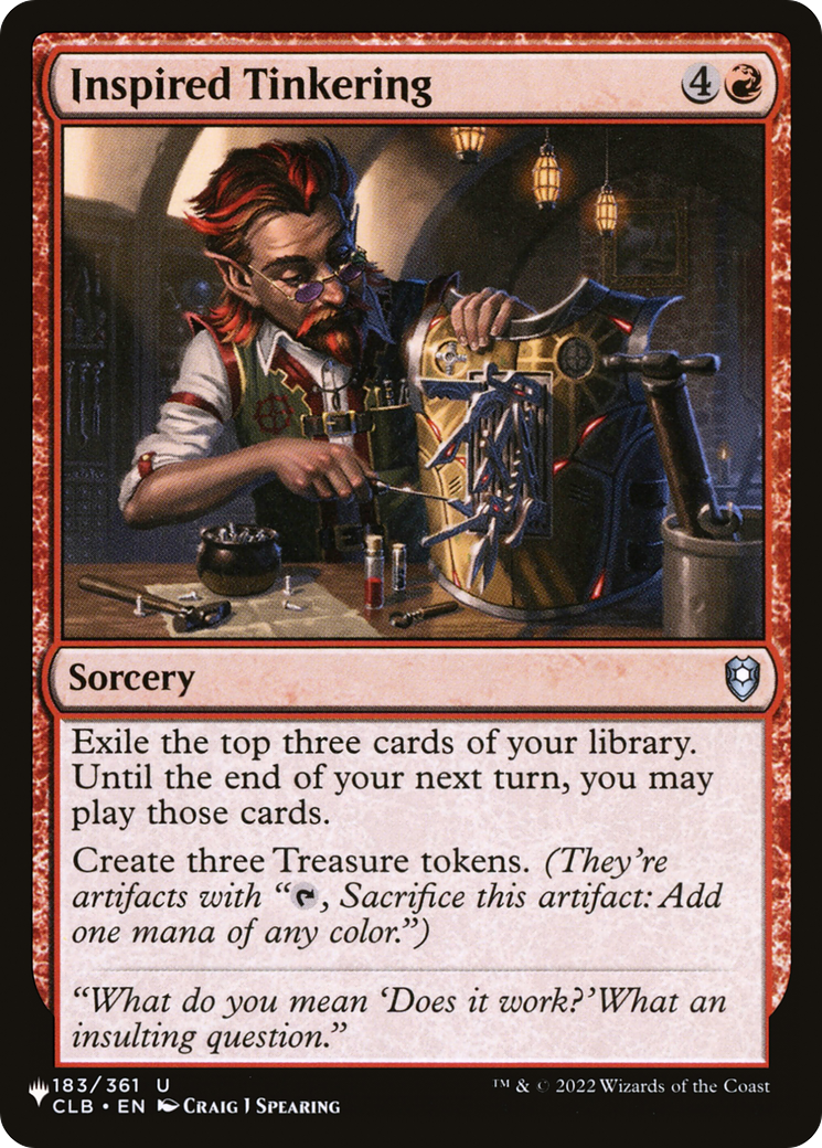 Inspired Tinkering [The List] | Jomio and Rueliete's Cards and Comics