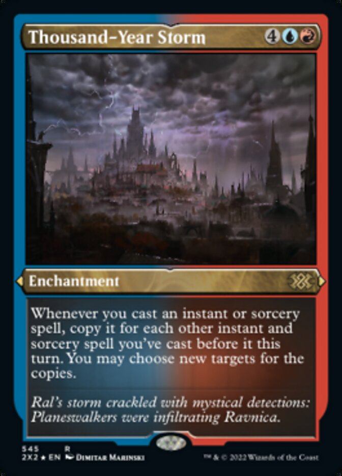 Thousand-Year Storm (Foil Etched) [Double Masters 2022] | Jomio and Rueliete's Cards and Comics