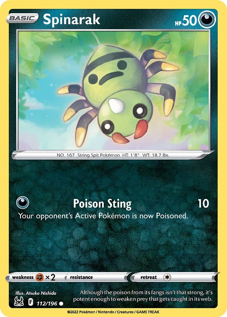 Spinarak (112/196) [Sword & Shield: Lost Origin] | Jomio and Rueliete's Cards and Comics