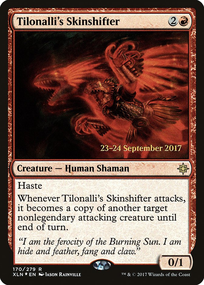 Tilonalli's Skinshifter [Ixalan Prerelease Promos] | Jomio and Rueliete's Cards and Comics