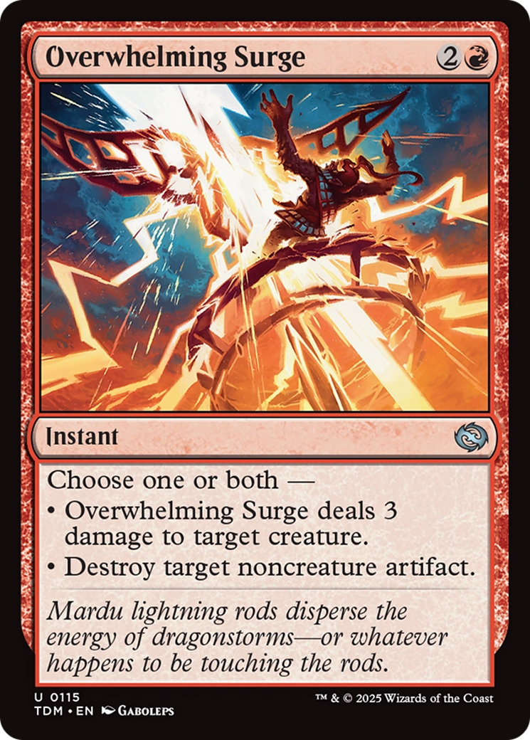 Overwhelming Surge [Tarkir: Dragonstorm] | Jomio and Rueliete's Cards and Comics