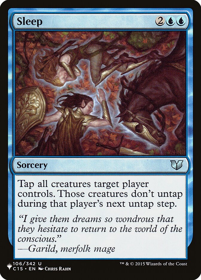 Sleep [The List] | Jomio and Rueliete's Cards and Comics
