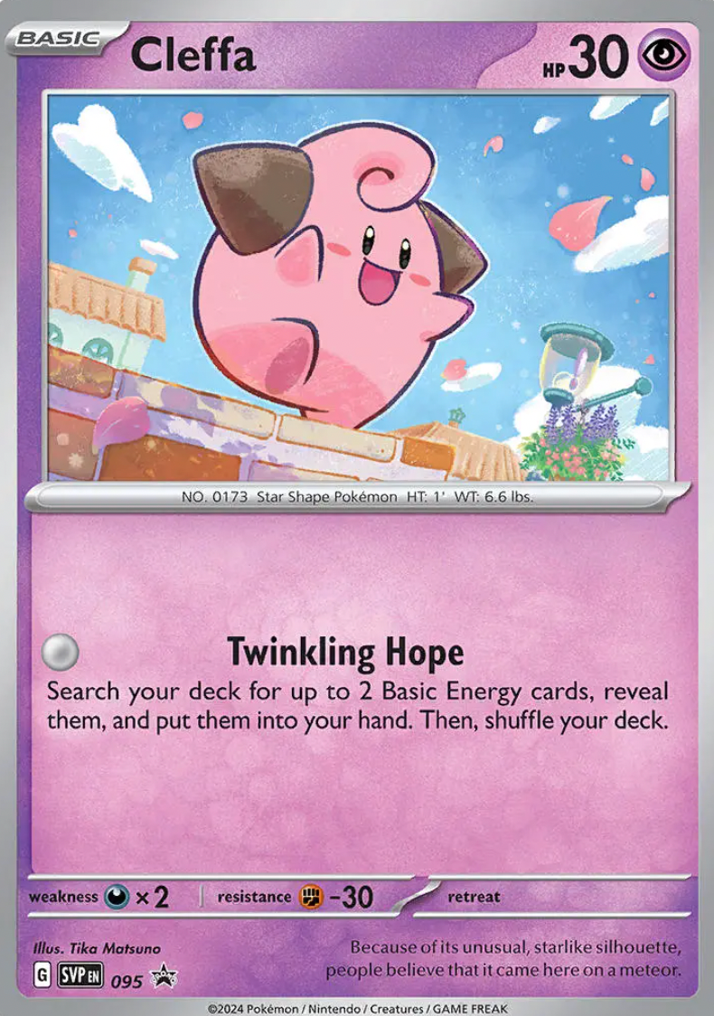 Cleffa (095) [Scarlet & Violet: Black Star Promos] | Jomio and Rueliete's Cards and Comics