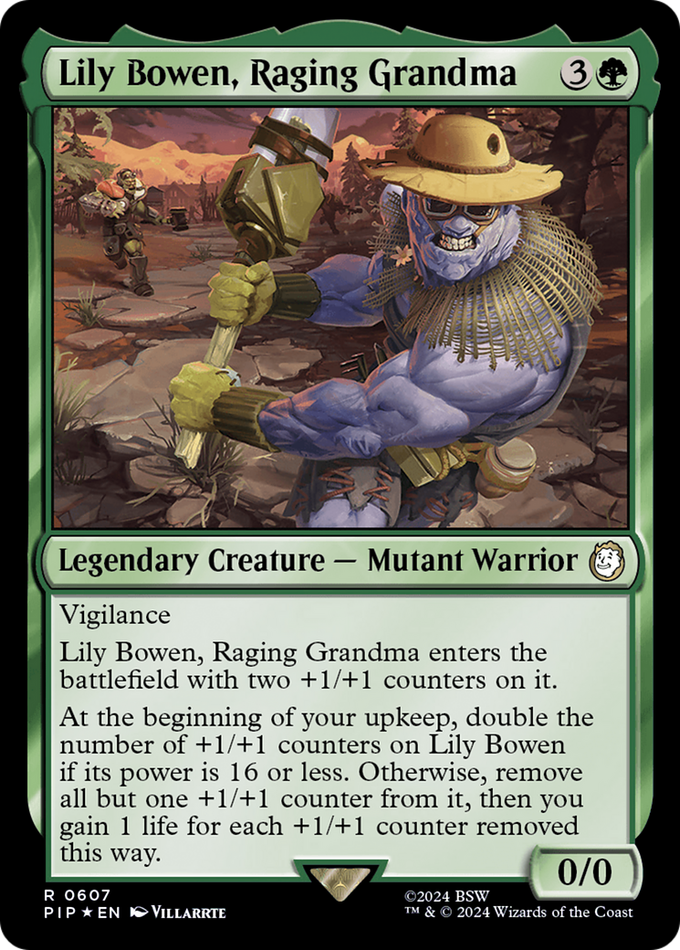 Lily Bowen, Raging Grandma (Surge Foil) [Fallout] | Jomio and Rueliete's Cards and Comics