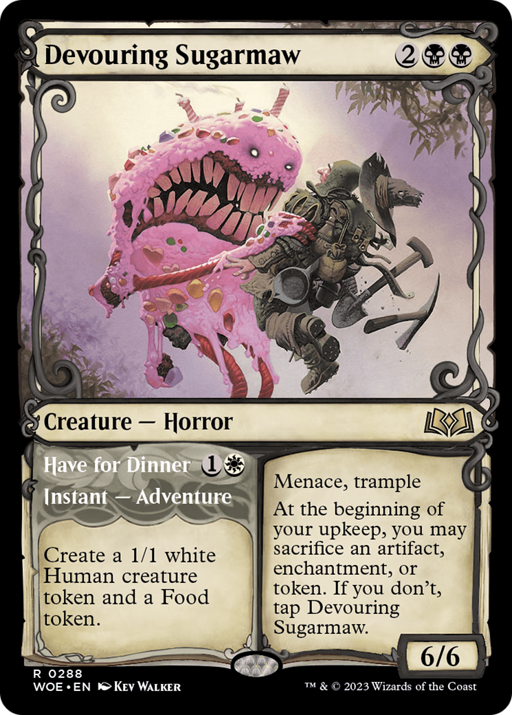 Devouring Sugarmaw // Have For Dinner (Showcase) [Wilds of Eldraine] | Jomio and Rueliete's Cards and Comics