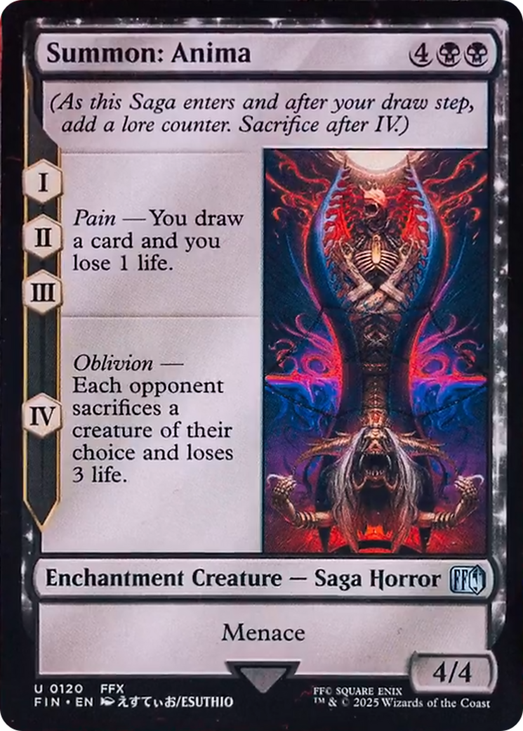 Summon: Anima [FINAL FANTASY] | Jomio and Rueliete's Cards and Comics