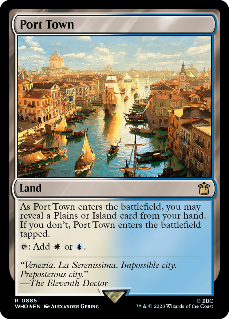 Port Town (Surge Foil) [Doctor Who] | Jomio and Rueliete's Cards and Comics