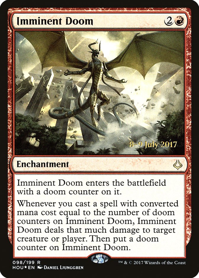 Imminent Doom [Hour of Devastation Prerelease Promos] | Jomio and Rueliete's Cards and Comics