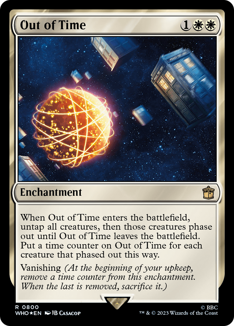 Out of Time (Surge Foil) [Doctor Who] | Jomio and Rueliete's Cards and Comics