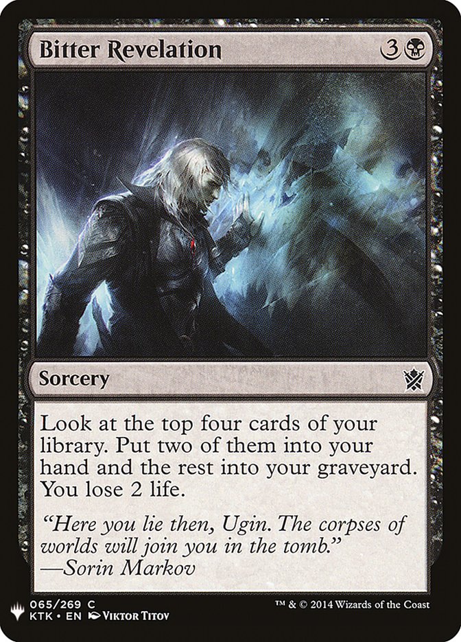 Bitter Revelation [Mystery Booster] | Jomio and Rueliete's Cards and Comics
